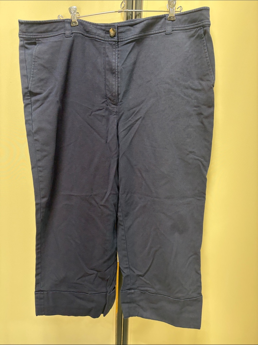 Boden Navy Blue Pants with Logo Detail